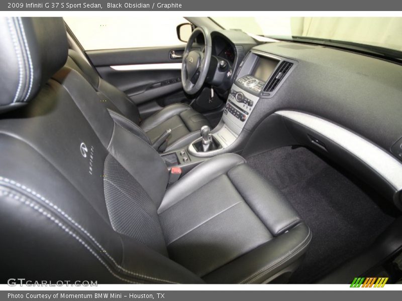 Black Obsidian / Graphite 2009 Infiniti G 37 S Sport Sedan