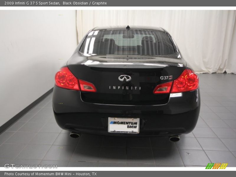 Black Obsidian / Graphite 2009 Infiniti G 37 S Sport Sedan