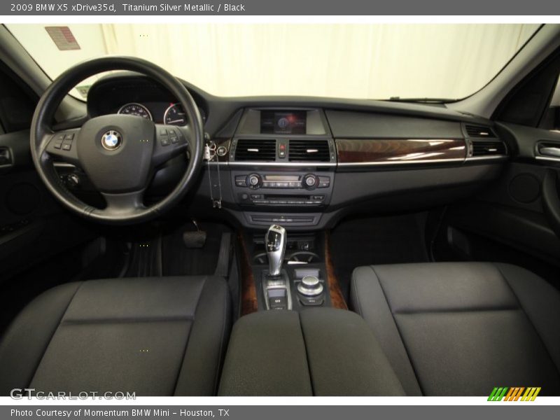 Titanium Silver Metallic / Black 2009 BMW X5 xDrive35d