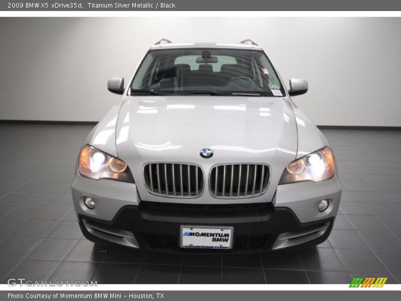 Titanium Silver Metallic / Black 2009 BMW X5 xDrive35d