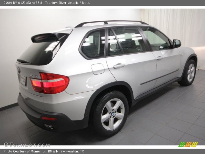 Titanium Silver Metallic / Black 2009 BMW X5 xDrive35d
