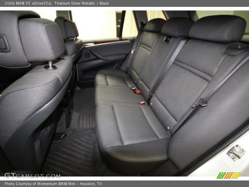 Titanium Silver Metallic / Black 2009 BMW X5 xDrive35d