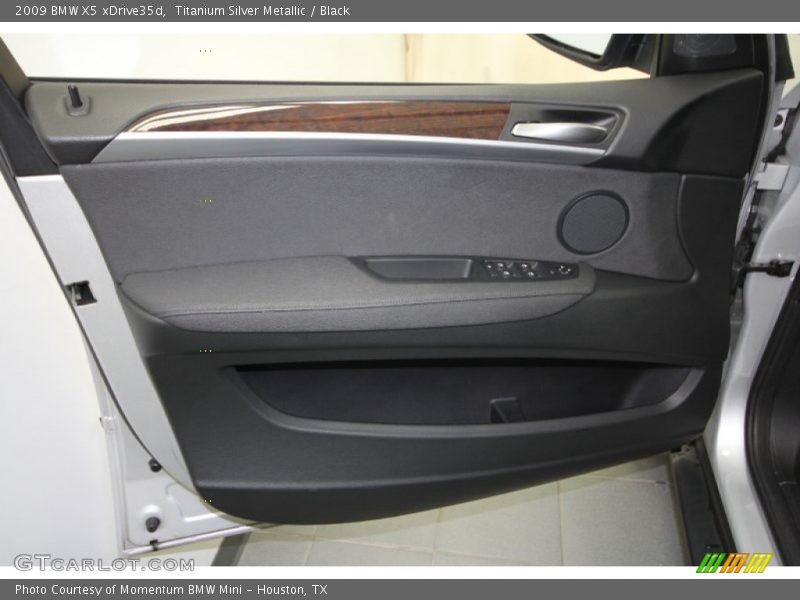 Titanium Silver Metallic / Black 2009 BMW X5 xDrive35d