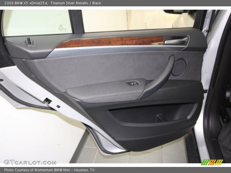 Titanium Silver Metallic / Black 2009 BMW X5 xDrive35d