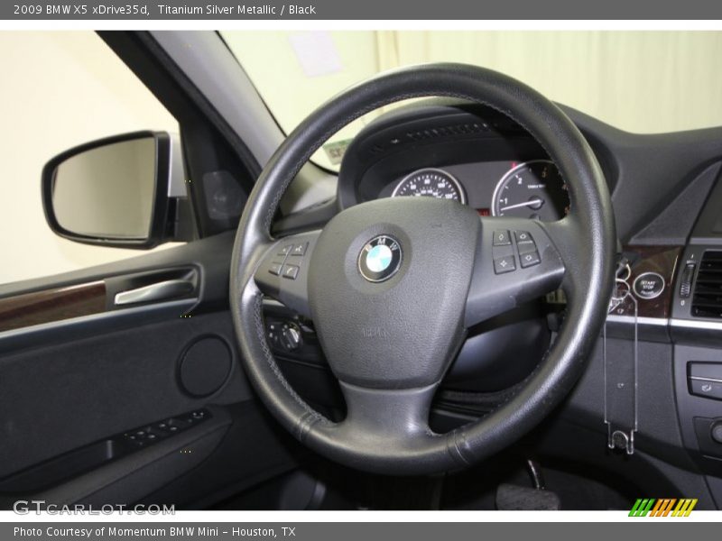 Titanium Silver Metallic / Black 2009 BMW X5 xDrive35d
