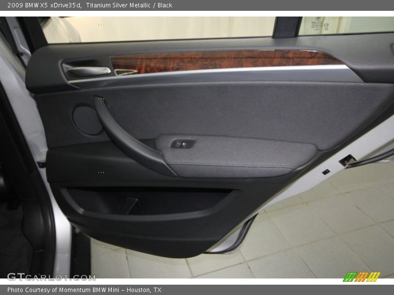 Titanium Silver Metallic / Black 2009 BMW X5 xDrive35d