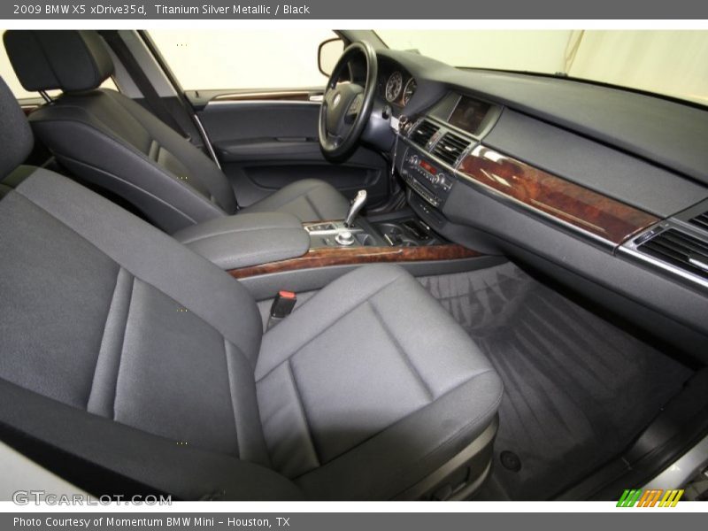 Titanium Silver Metallic / Black 2009 BMW X5 xDrive35d