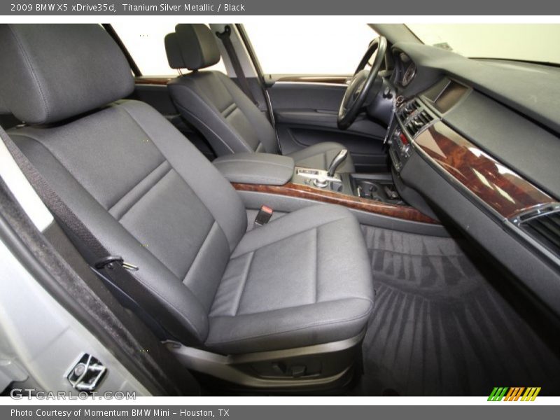 Titanium Silver Metallic / Black 2009 BMW X5 xDrive35d