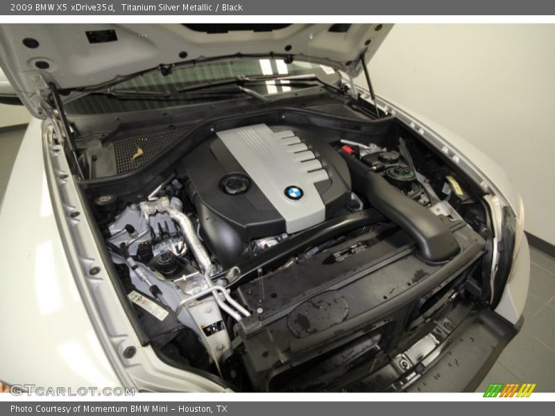 Titanium Silver Metallic / Black 2009 BMW X5 xDrive35d