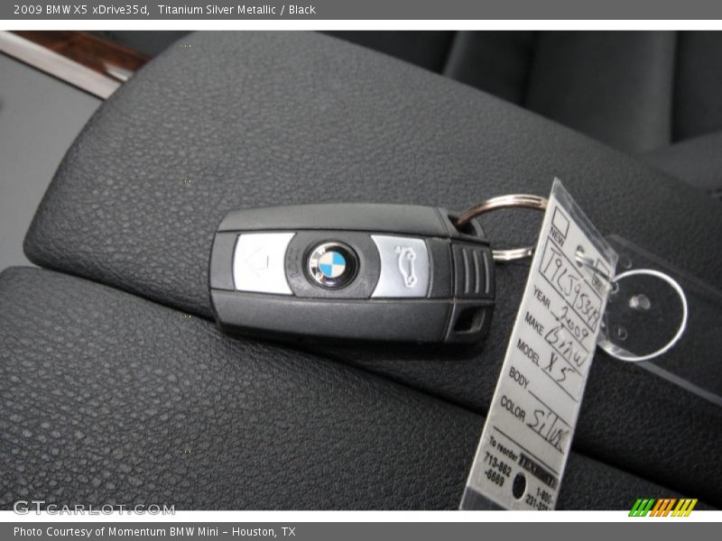 Titanium Silver Metallic / Black 2009 BMW X5 xDrive35d