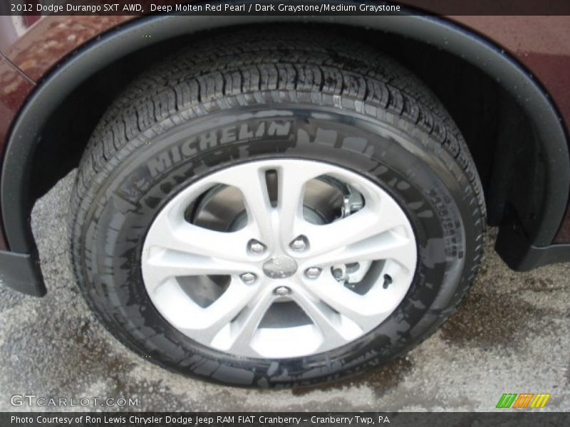 Deep Molten Red Pearl / Dark Graystone/Medium Graystone 2012 Dodge Durango SXT AWD