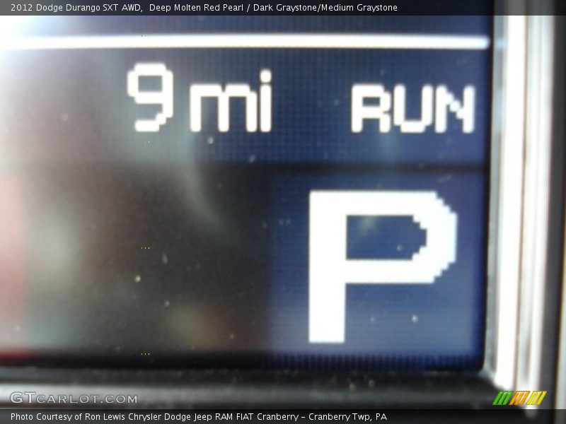 Deep Molten Red Pearl / Dark Graystone/Medium Graystone 2012 Dodge Durango SXT AWD