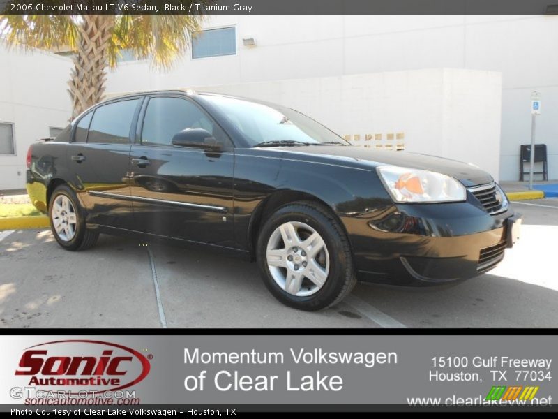 Black / Titanium Gray 2006 Chevrolet Malibu LT V6 Sedan