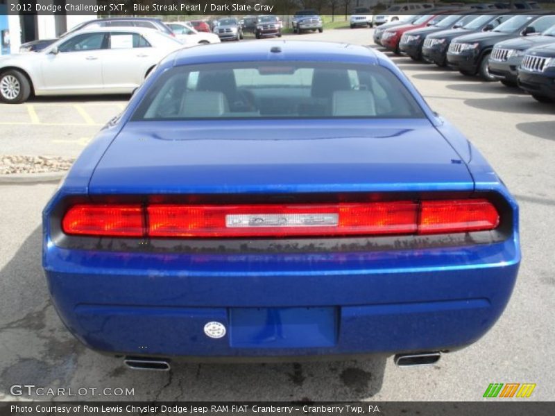 Blue Streak Pearl / Dark Slate Gray 2012 Dodge Challenger SXT