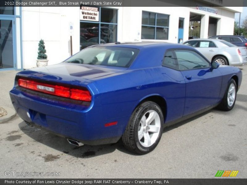 Blue Streak Pearl / Dark Slate Gray 2012 Dodge Challenger SXT