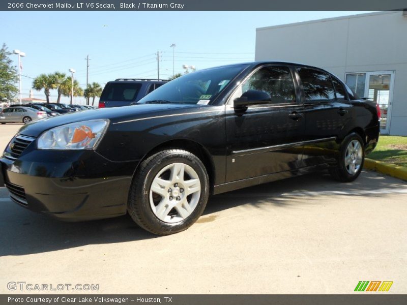 Black / Titanium Gray 2006 Chevrolet Malibu LT V6 Sedan