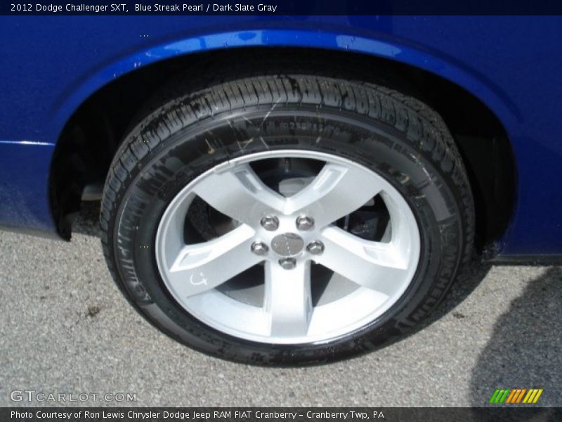 Blue Streak Pearl / Dark Slate Gray 2012 Dodge Challenger SXT