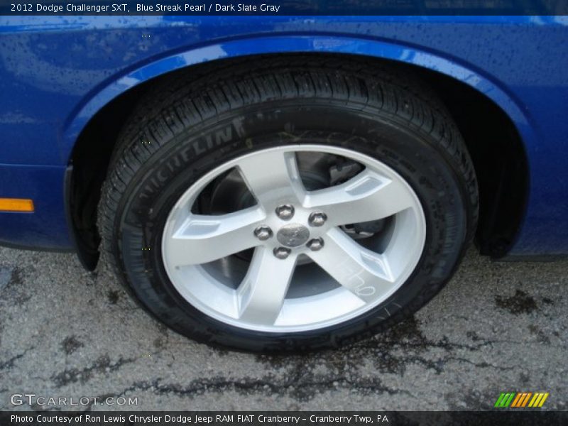 Blue Streak Pearl / Dark Slate Gray 2012 Dodge Challenger SXT