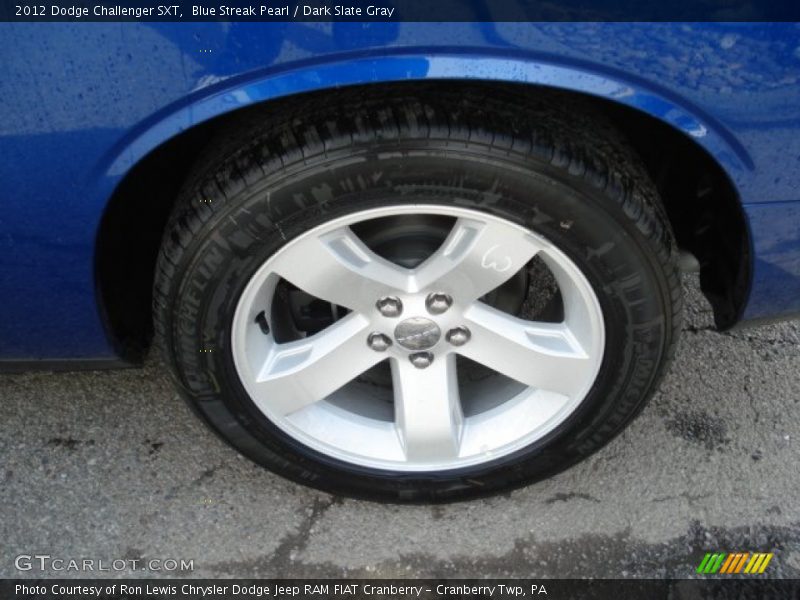 Blue Streak Pearl / Dark Slate Gray 2012 Dodge Challenger SXT