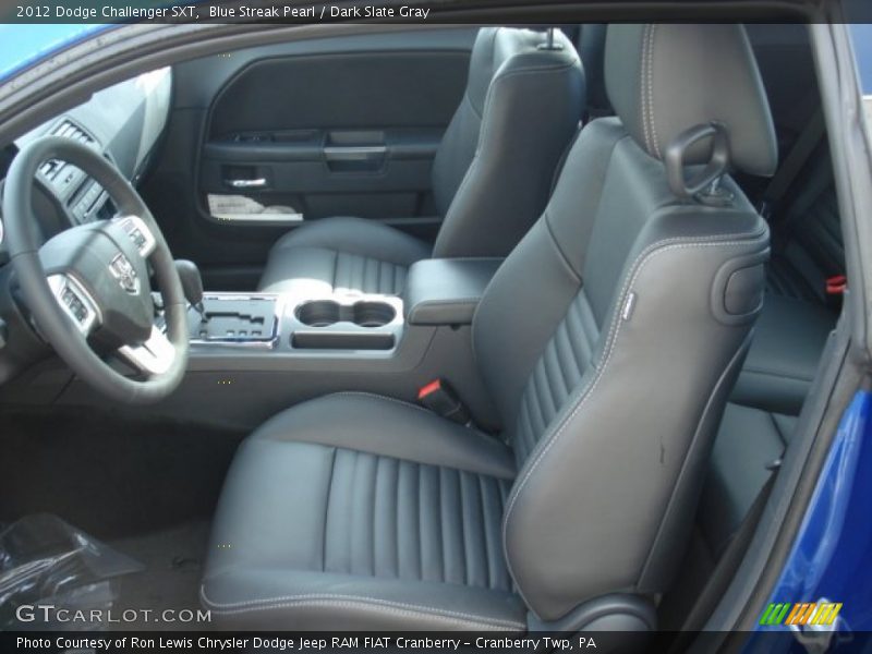 Blue Streak Pearl / Dark Slate Gray 2012 Dodge Challenger SXT