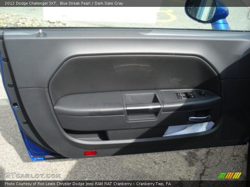 Blue Streak Pearl / Dark Slate Gray 2012 Dodge Challenger SXT
