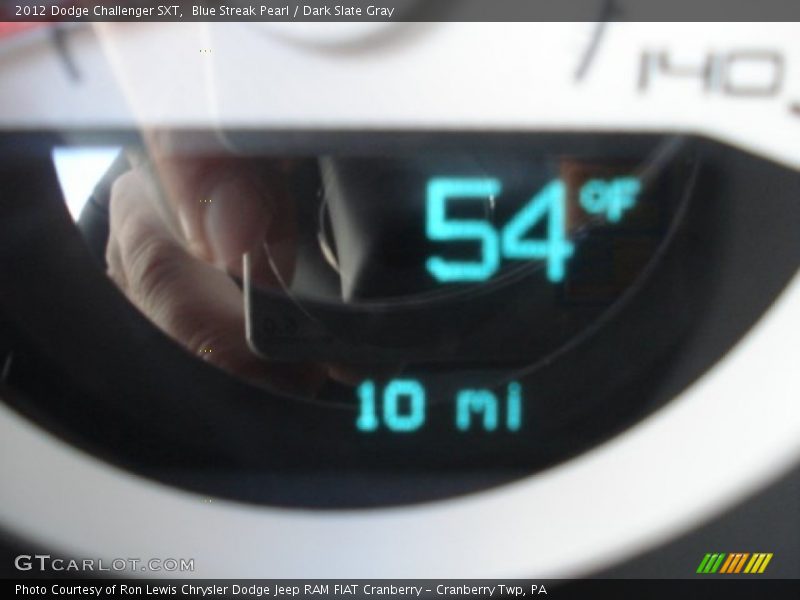Blue Streak Pearl / Dark Slate Gray 2012 Dodge Challenger SXT