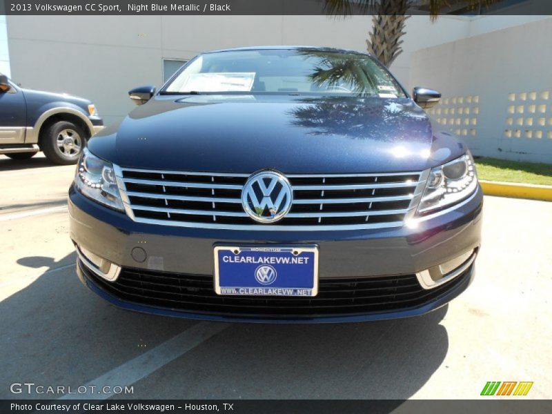 Night Blue Metallic / Black 2013 Volkswagen CC Sport