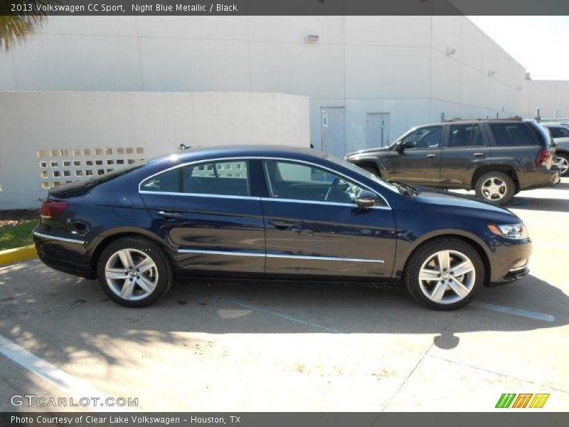 Night Blue Metallic / Black 2013 Volkswagen CC Sport
