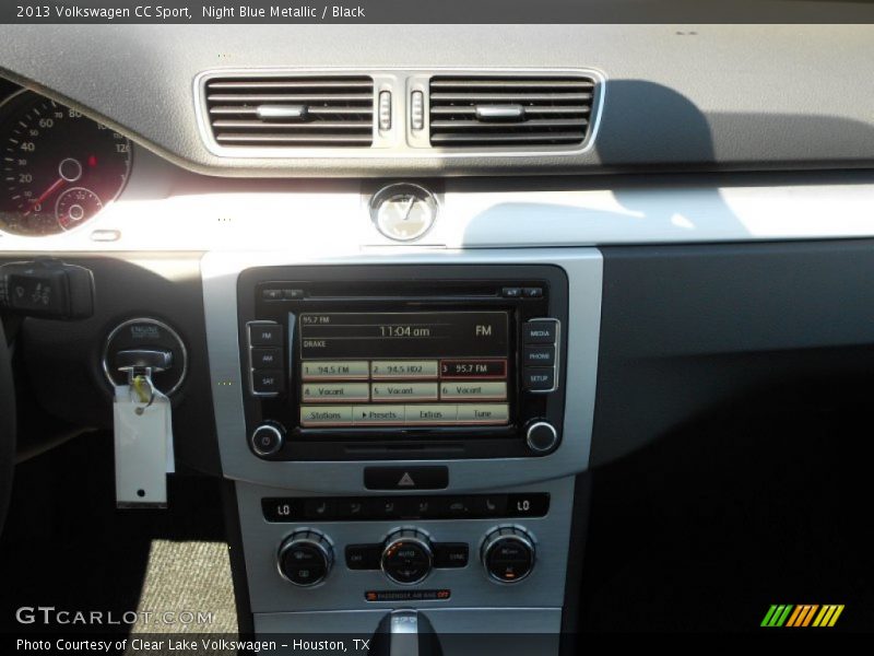 Night Blue Metallic / Black 2013 Volkswagen CC Sport