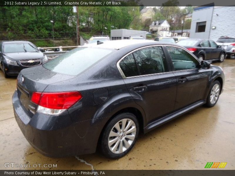 Graphite Gray Metallic / Off Black 2012 Subaru Legacy 2.5i Limited