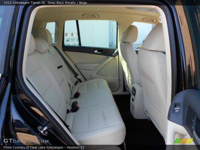 Deep Black Metallic / Beige 2012 Volkswagen Tiguan SE