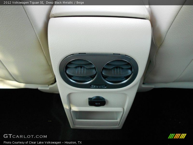 Deep Black Metallic / Beige 2012 Volkswagen Tiguan SE