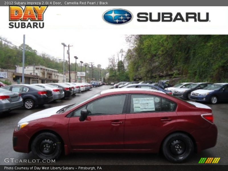 Camellia Red Pearl / Black 2012 Subaru Impreza 2.0i 4 Door