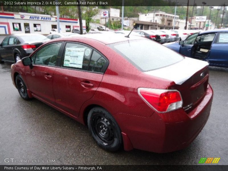 Camellia Red Pearl / Black 2012 Subaru Impreza 2.0i 4 Door