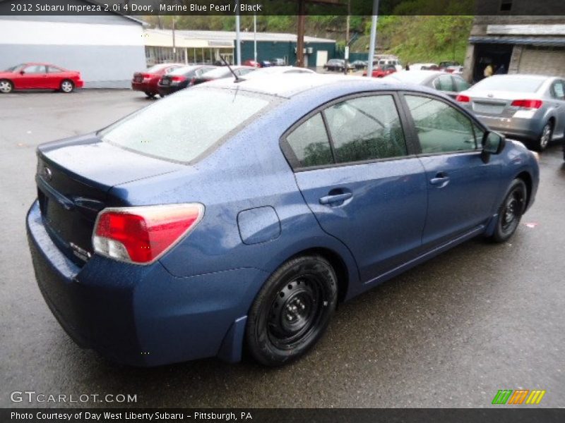 Marine Blue Pearl / Black 2012 Subaru Impreza 2.0i 4 Door