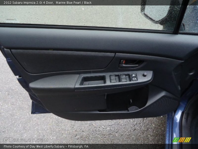 Marine Blue Pearl / Black 2012 Subaru Impreza 2.0i 4 Door