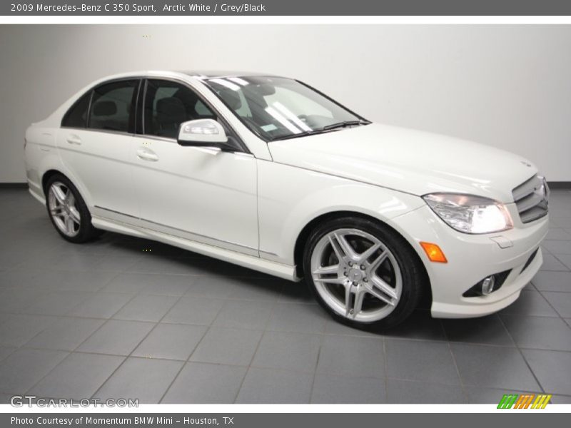 Arctic White / Grey/Black 2009 Mercedes-Benz C 350 Sport