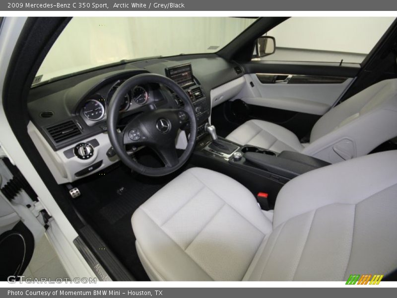 Arctic White / Grey/Black 2009 Mercedes-Benz C 350 Sport