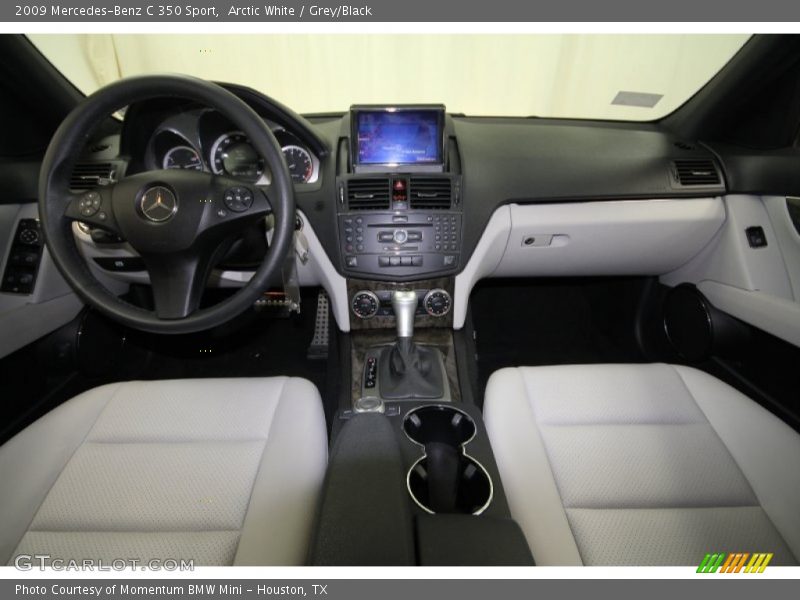 Arctic White / Grey/Black 2009 Mercedes-Benz C 350 Sport