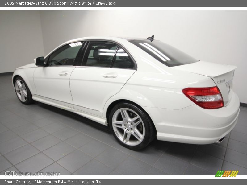 Arctic White / Grey/Black 2009 Mercedes-Benz C 350 Sport