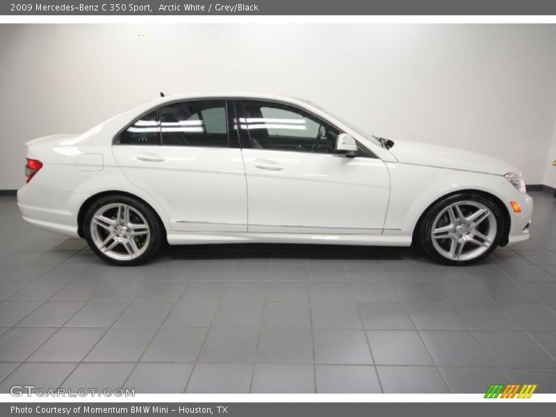 Arctic White / Grey/Black 2009 Mercedes-Benz C 350 Sport