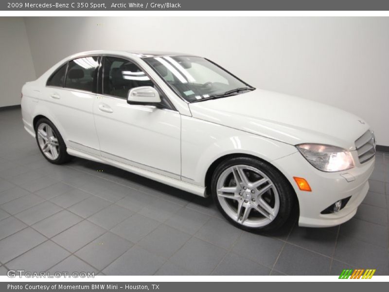 Arctic White / Grey/Black 2009 Mercedes-Benz C 350 Sport