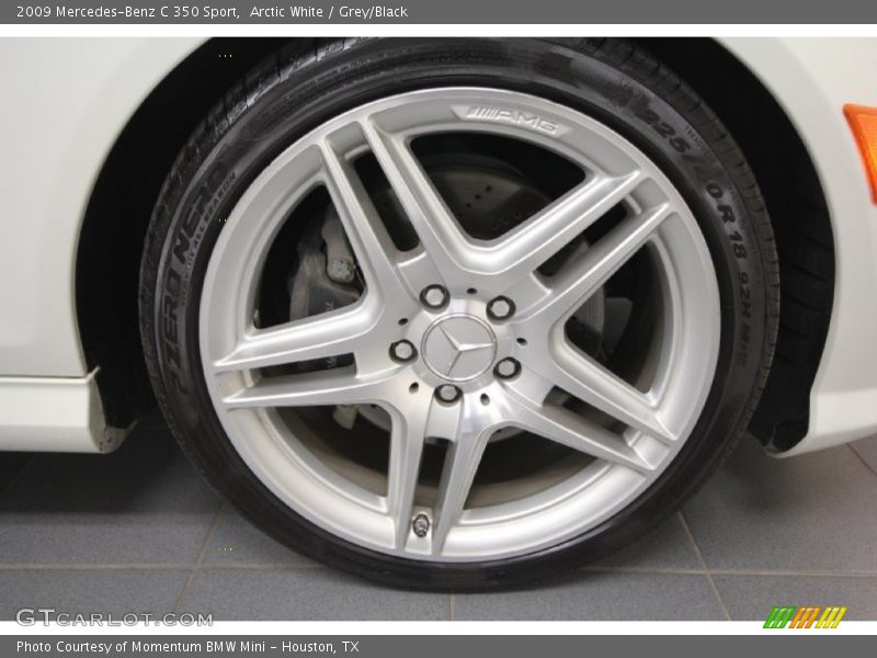 Arctic White / Grey/Black 2009 Mercedes-Benz C 350 Sport