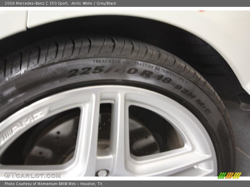 Arctic White / Grey/Black 2009 Mercedes-Benz C 350 Sport