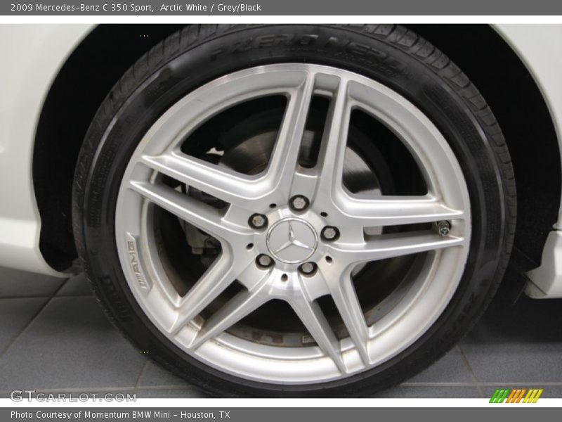 Arctic White / Grey/Black 2009 Mercedes-Benz C 350 Sport