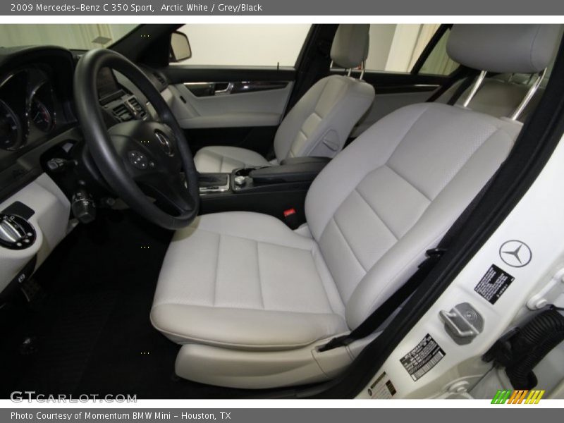Arctic White / Grey/Black 2009 Mercedes-Benz C 350 Sport