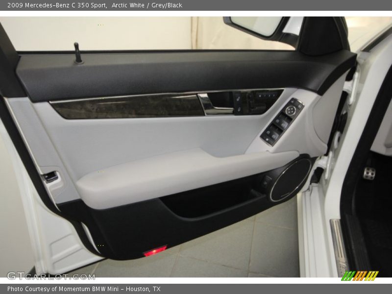 Arctic White / Grey/Black 2009 Mercedes-Benz C 350 Sport