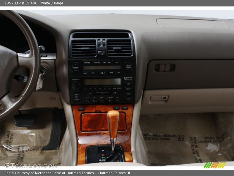 White / Beige 1997 Lexus LS 400