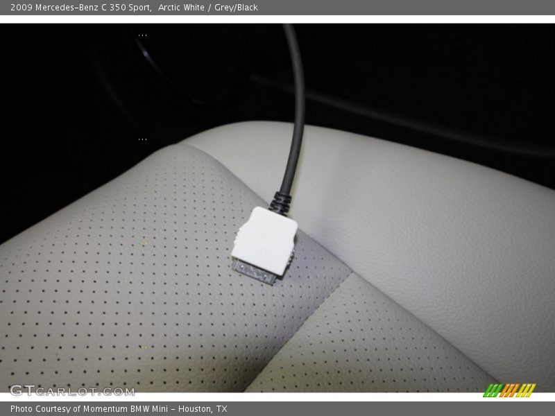Arctic White / Grey/Black 2009 Mercedes-Benz C 350 Sport
