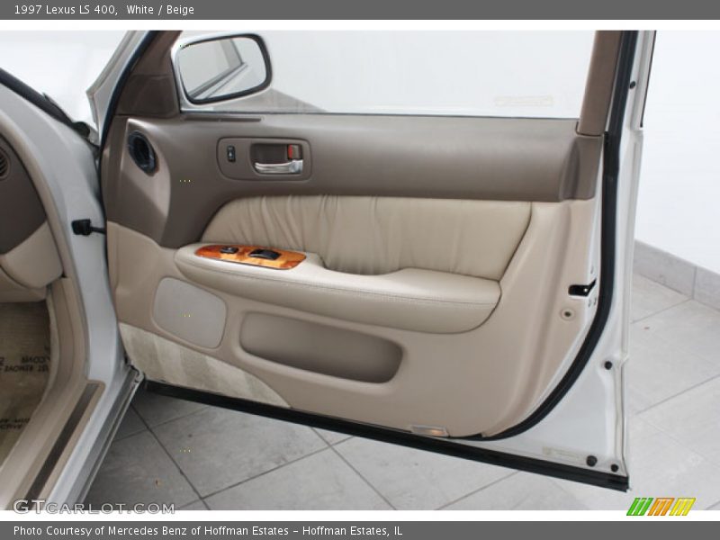 White / Beige 1997 Lexus LS 400